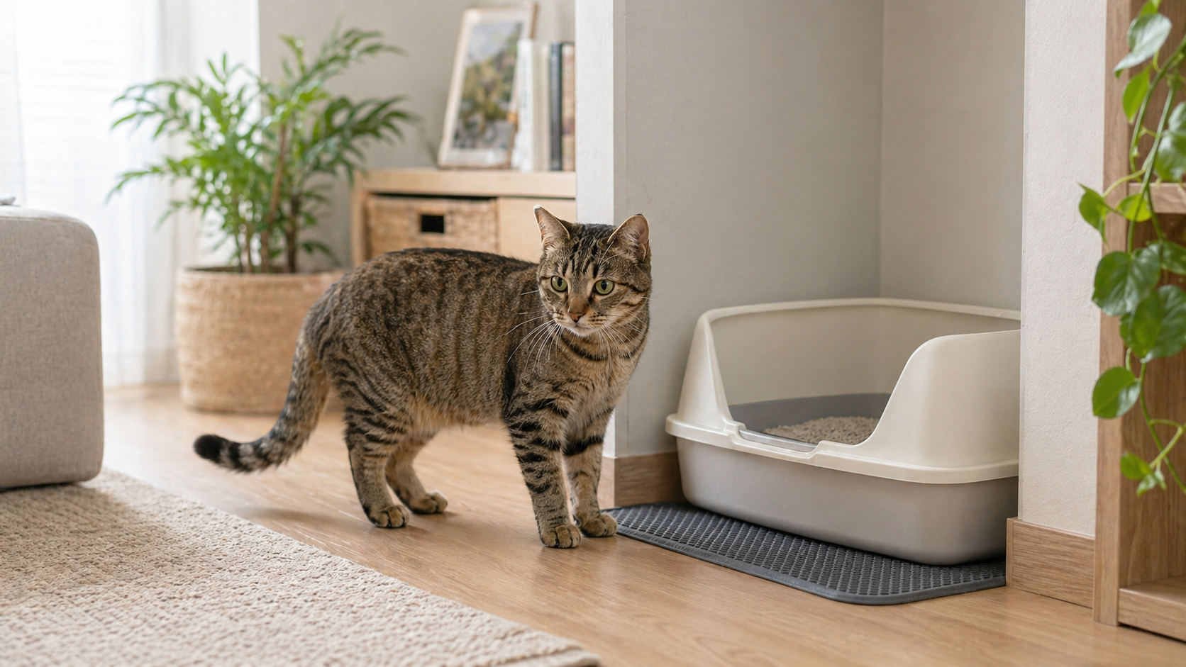 貓砂盆擺哪裡才對？5 個被忽視的砂盆位置科學與主子如廁心理學