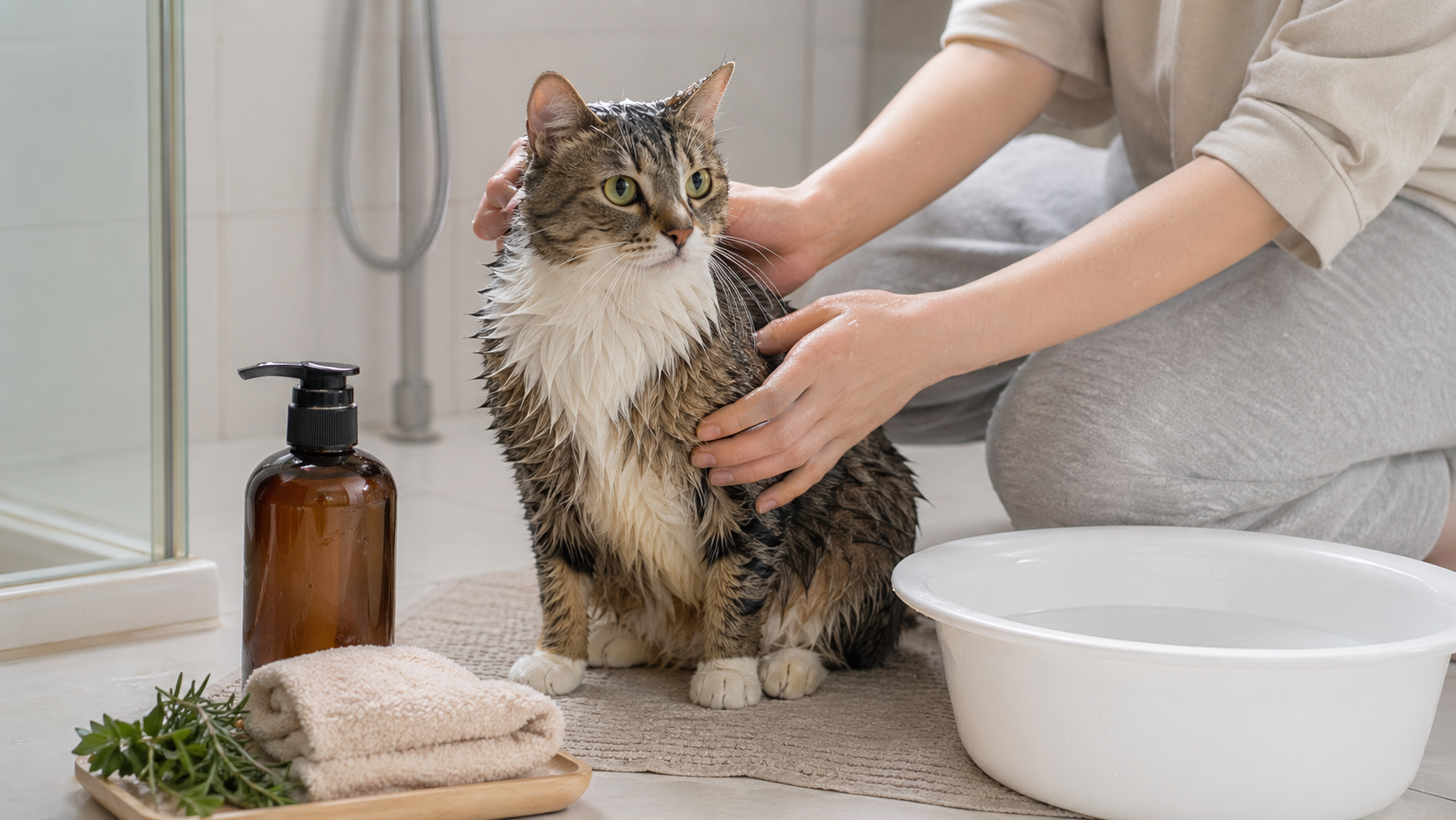 給貓洗澡像打仗？免驚！草本洗毛精讓主子愛上洗澡的5個撇步