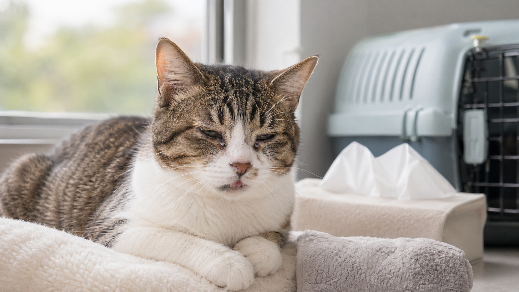 貓咪打噴嚏流鼻水，是感冒還是貓皰疹病毒？獸醫解析4大症狀與預防