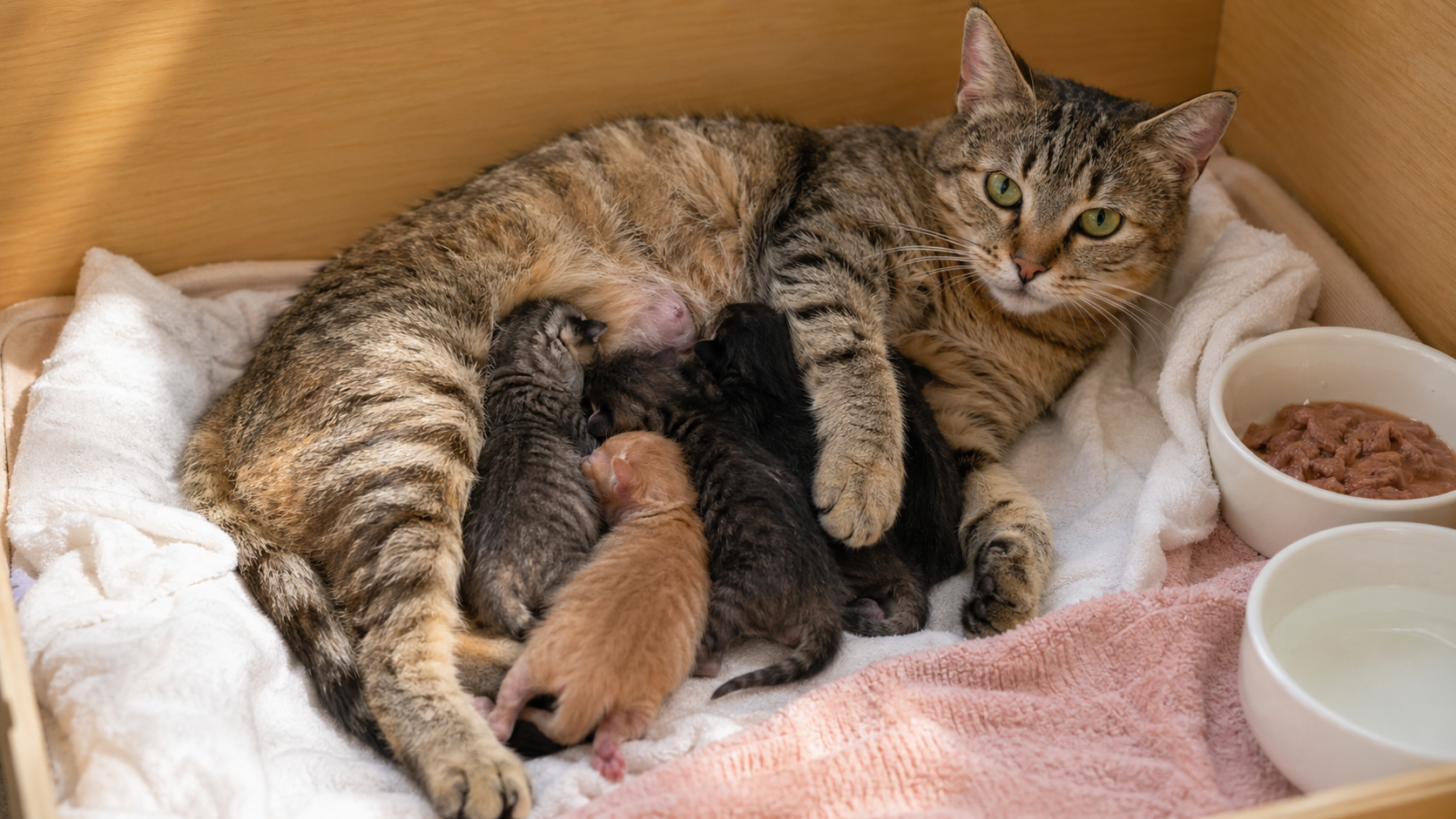 母貓產後照護｜產後憂鬱、異常警訊與幼貓照顧重點