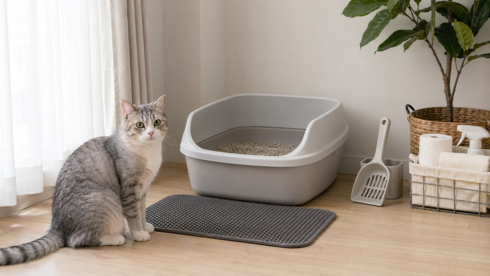 【貓砂盆完全指南】貓砂盆放哪裡最好？獸醫教你挑選、擺放、清潔全攻略！