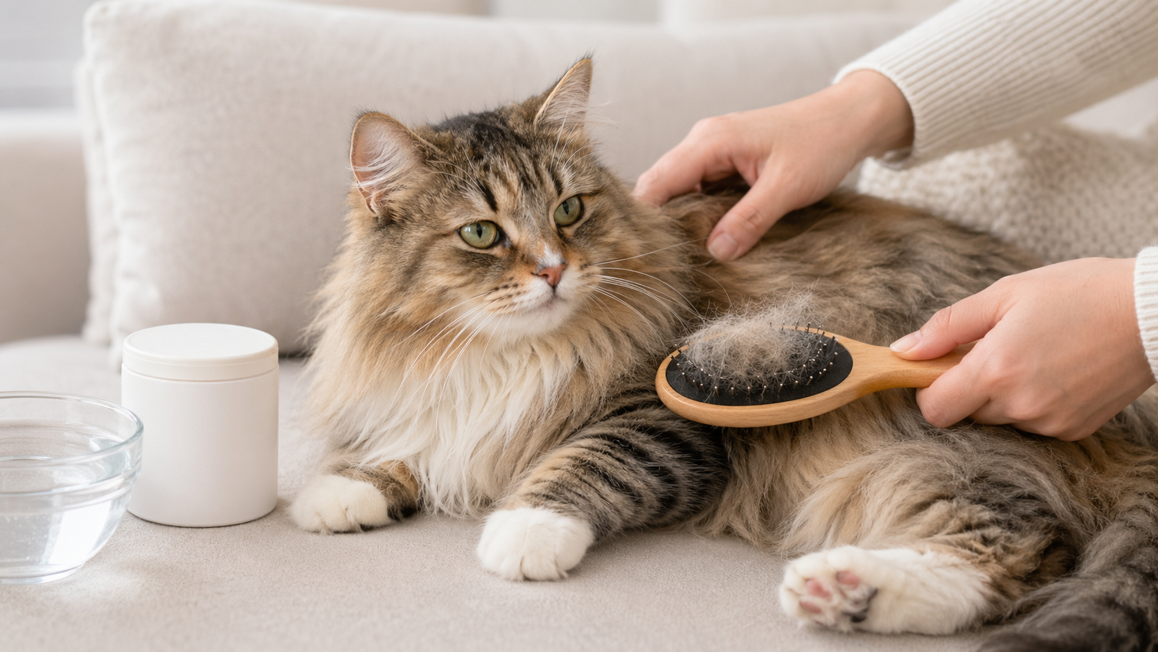 貓咪吐毛球正常嗎？判斷警訊與日常預防兩步驟