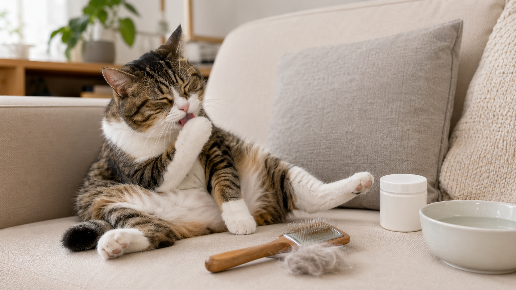 貓咪毛球症全攻略｜預防、照護與需要就醫的警訊