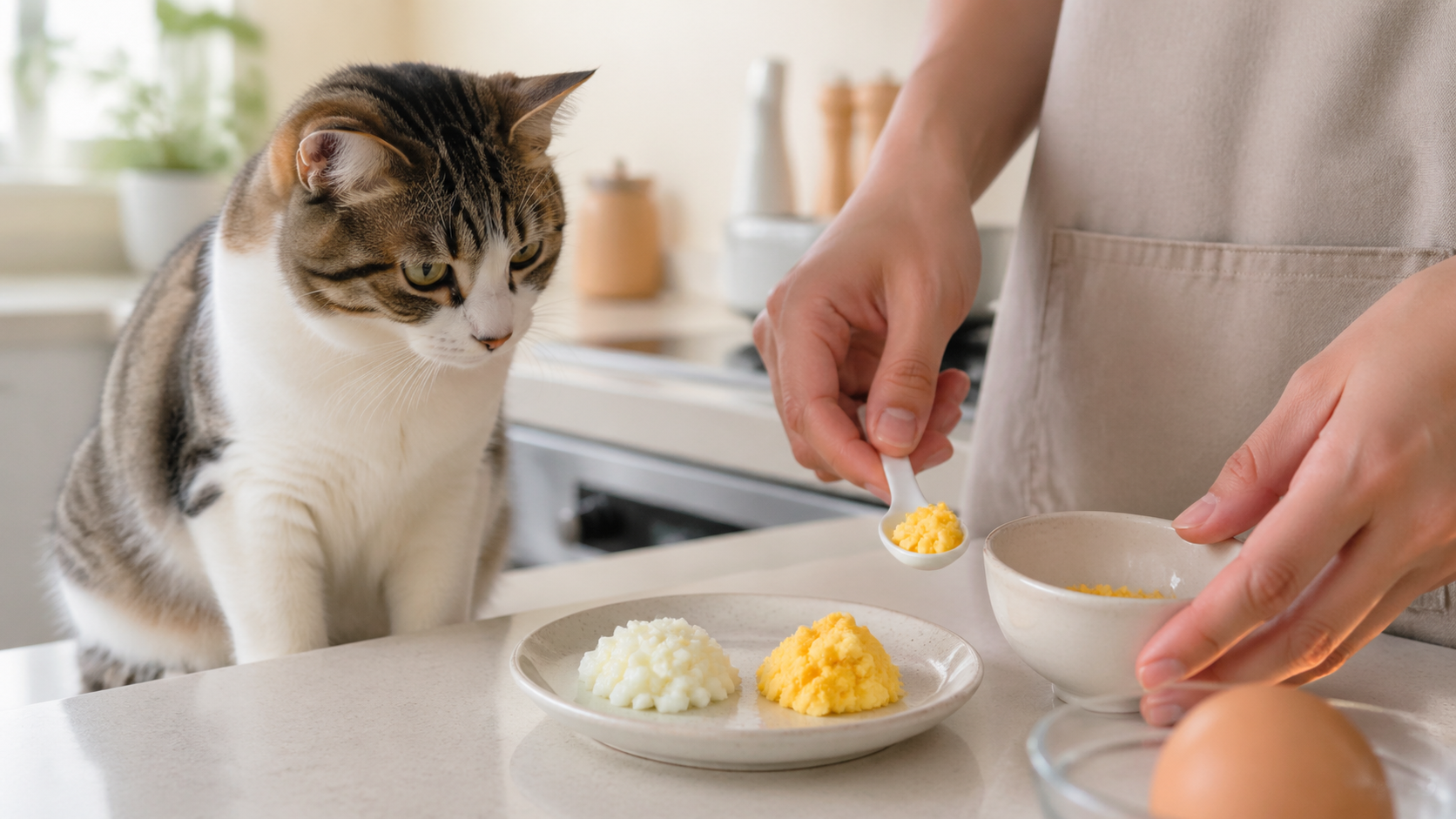貓咪可以吃蛋黃嗎？雞蛋營養、餵食份量與注意事項