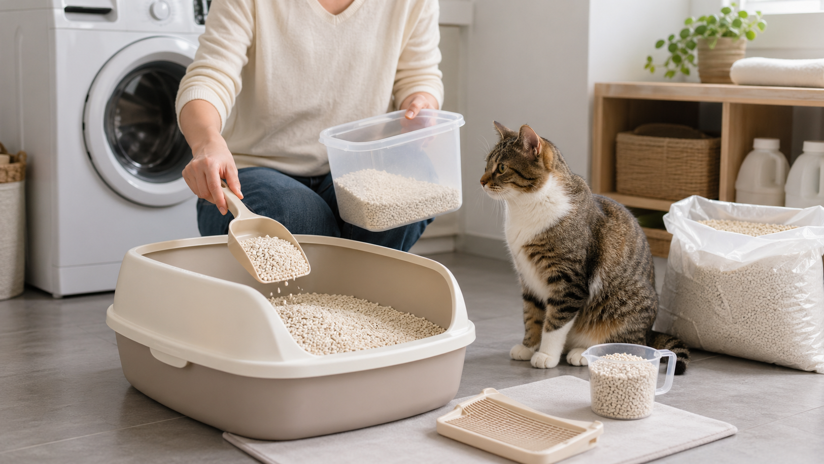 豆腐砂多久換一次？更換頻率、用量與除臭省錢技巧