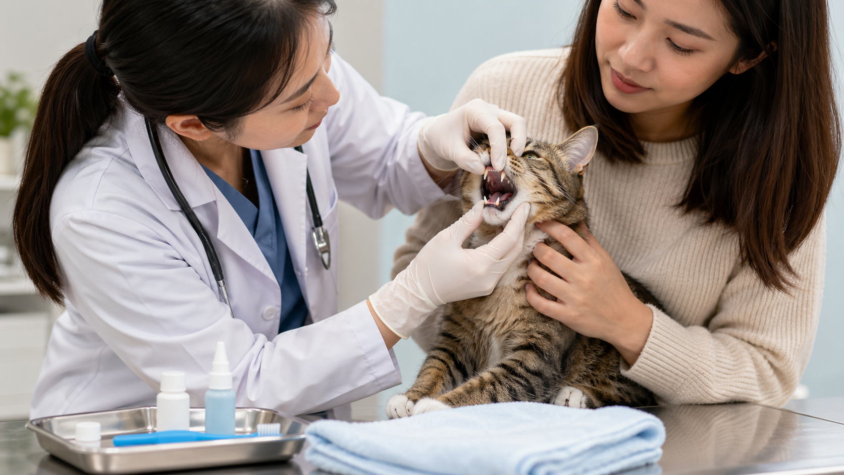 貓咪嘴臭好困擾？3招快速告別「口臭小惡魔」！