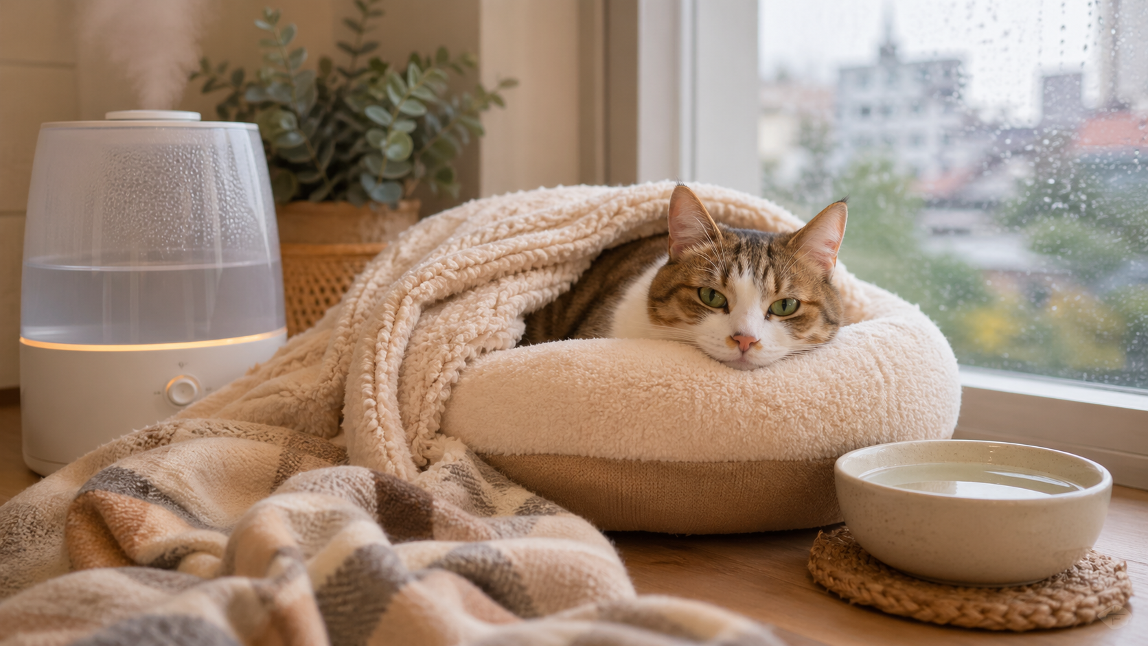 秋冬養貓注意事項｜保暖、飲水、皮膚與健康照護 5 重點