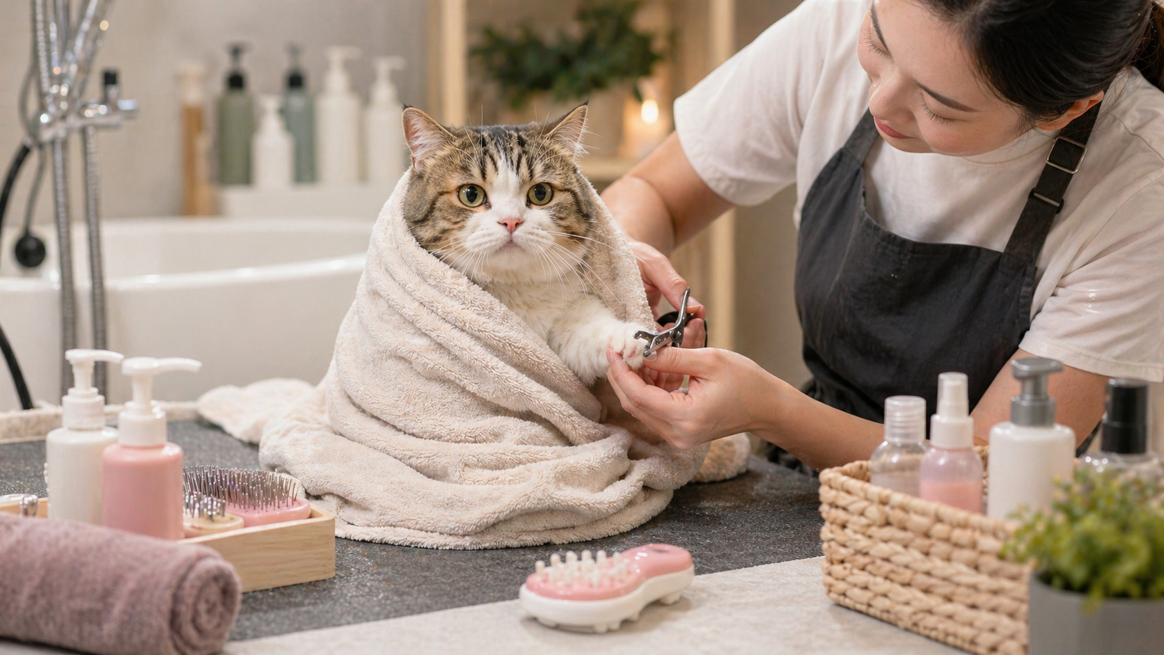 貓咪美容價格多少？2026 專業貓咪洗澡、剪指甲、SPA 收費一次看