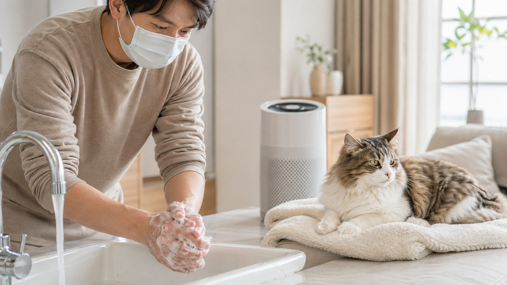 人類感冒會傳染給貓咪嗎？3 個防護步驟保護貓咪健康