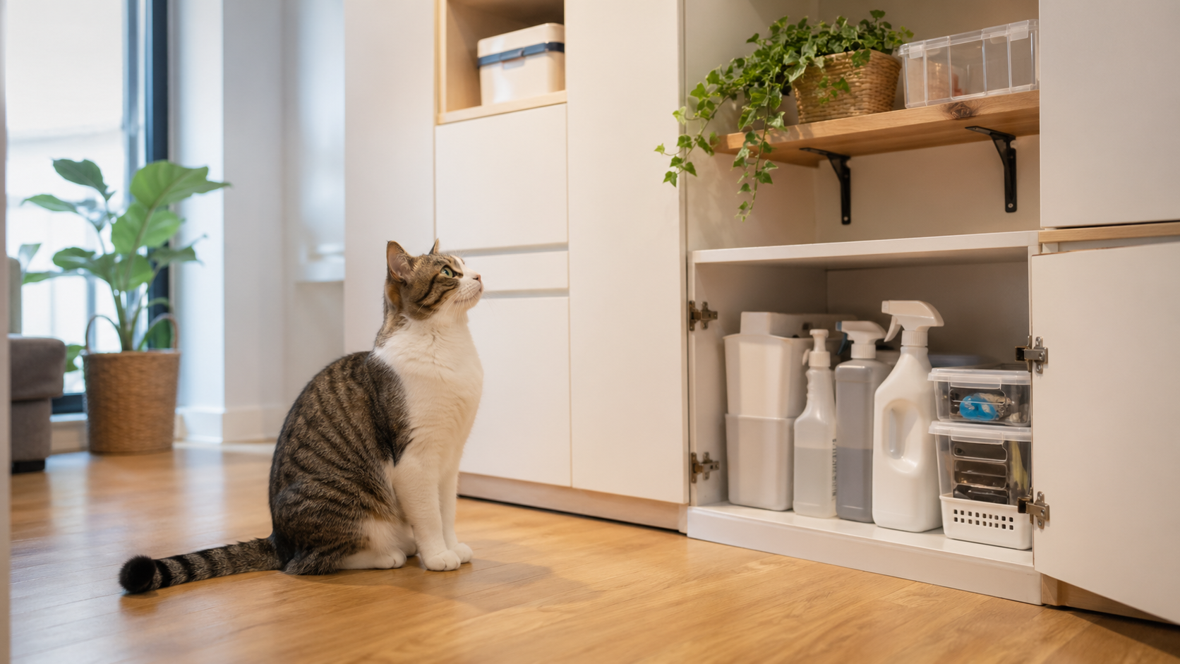貓咪居家危險物品清單指南｜4 大類常見風險與安全收納