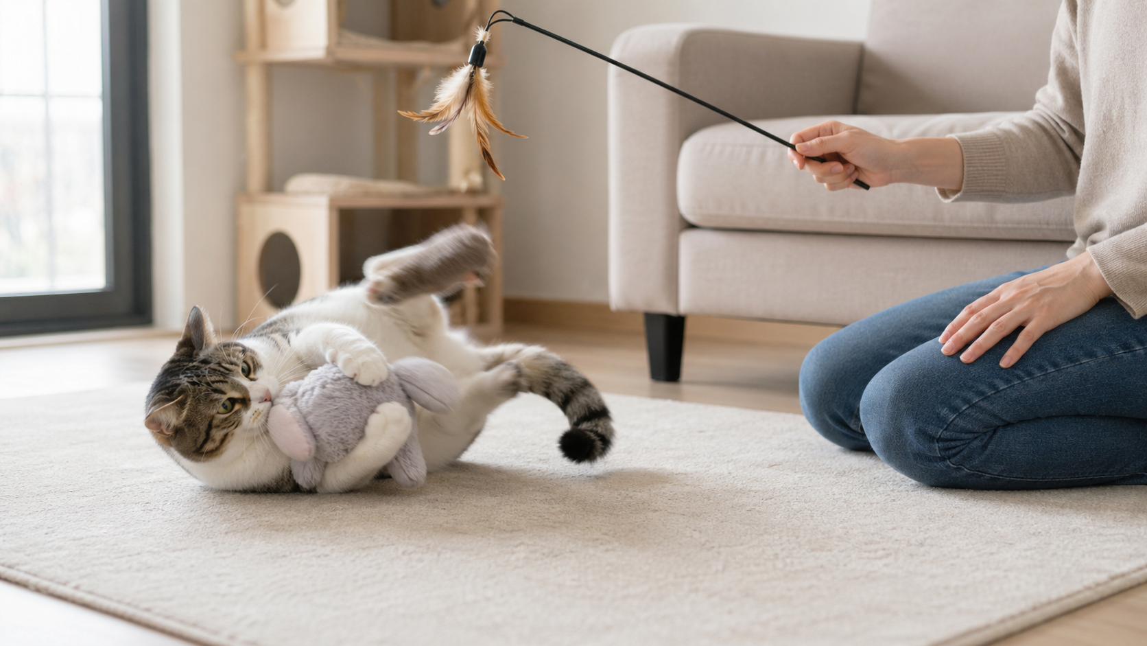 【貓奴必讀】主子突然抱手猛踹？秒懂「貓咪兔子蹬」4大原因與安全互動技巧！