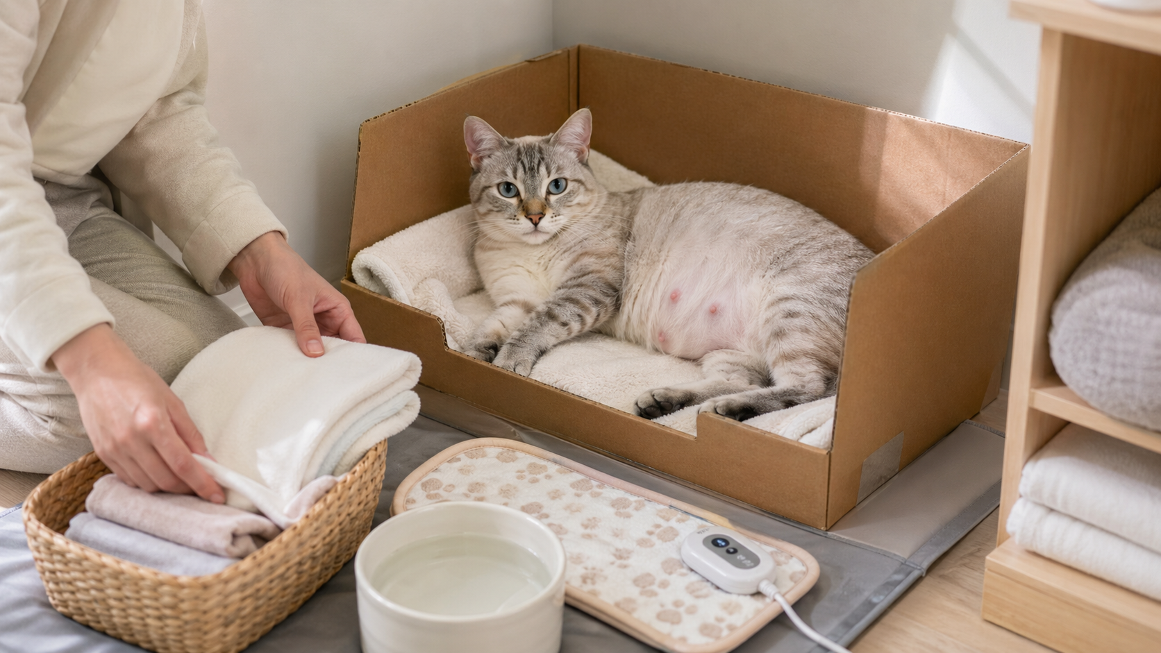 母貓快生了？新手貓奴必看的生產準備全攻略！