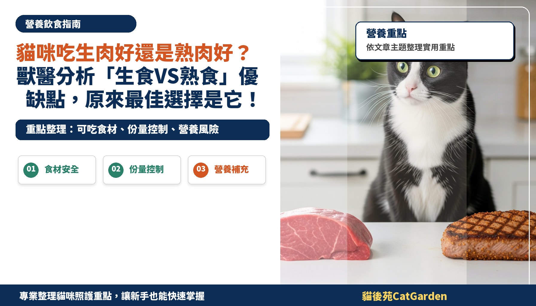 貓咪吃生肉好還是熟肉好？獸醫分析「生食VS熟食」優缺點，原來最佳選擇是它！