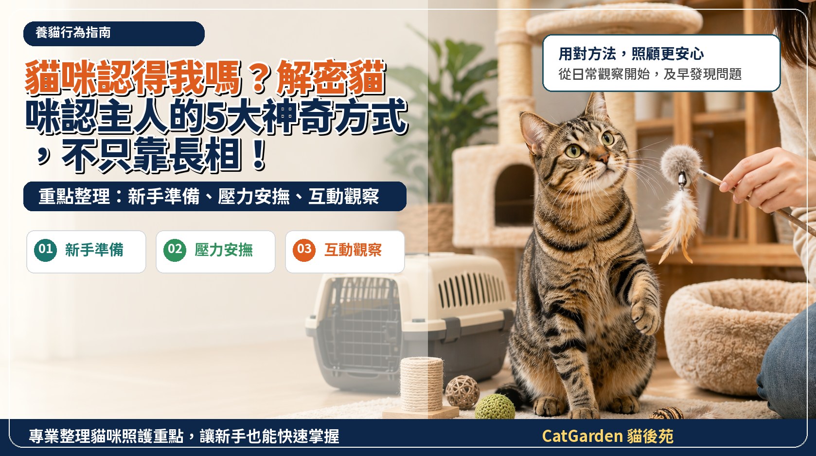 貓咪認得我嗎？解密貓咪認主人的5大神奇方式，不只靠長相！ 封面圖