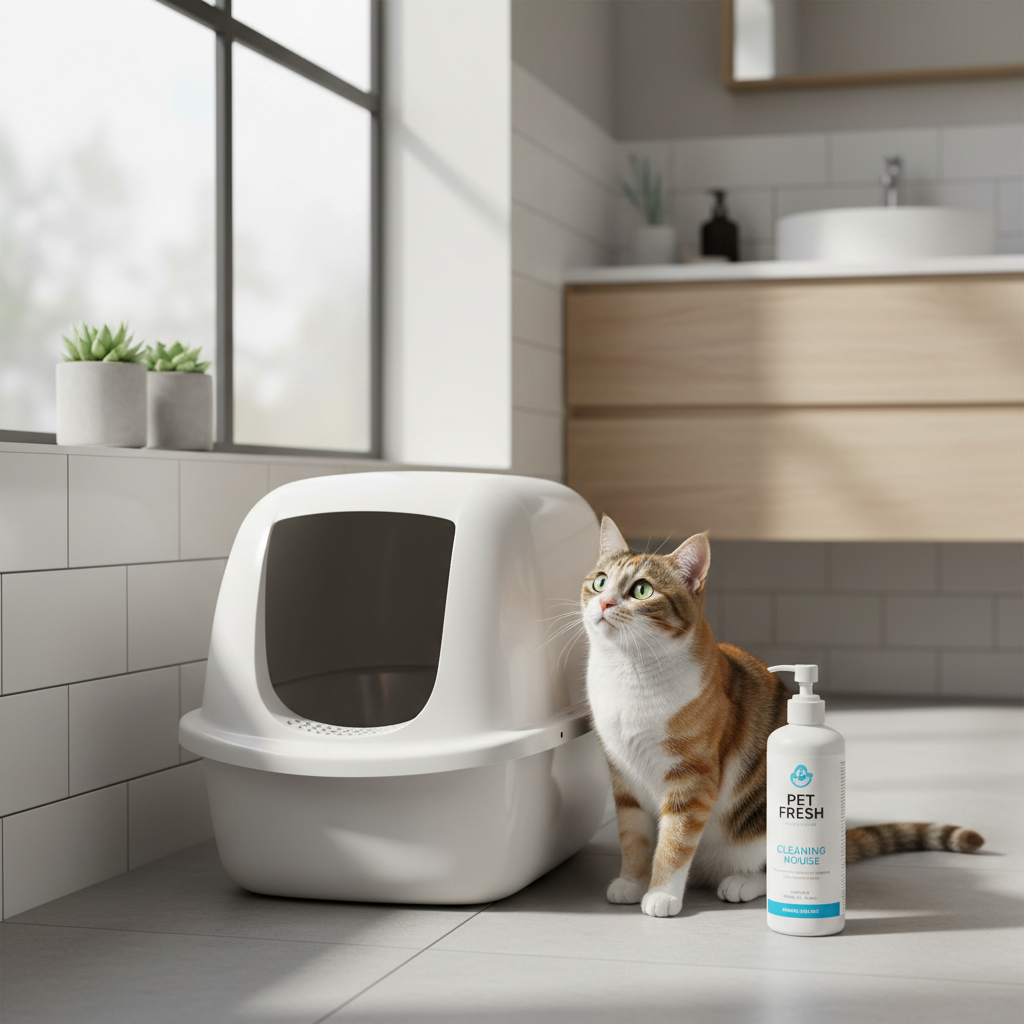 cat litter box cleaning mousse cover