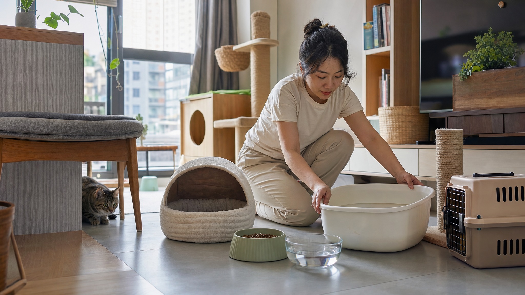 新手養貓第一週怎麼安排？先把用品、作息和躲藏空間準備對